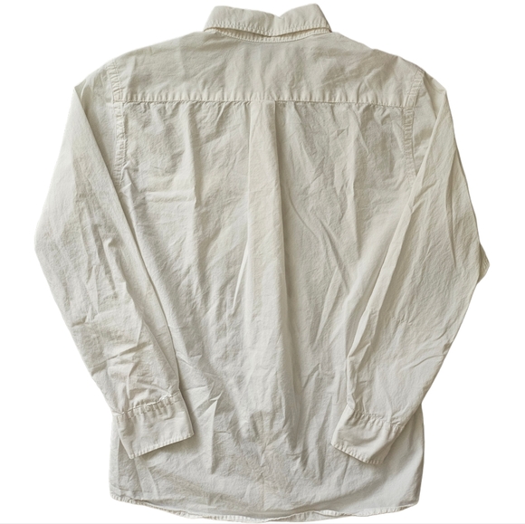 Uniqlo White Men's Button-Down Dress Shirt Size Small No flaws Slim - Picture 2 of 6
